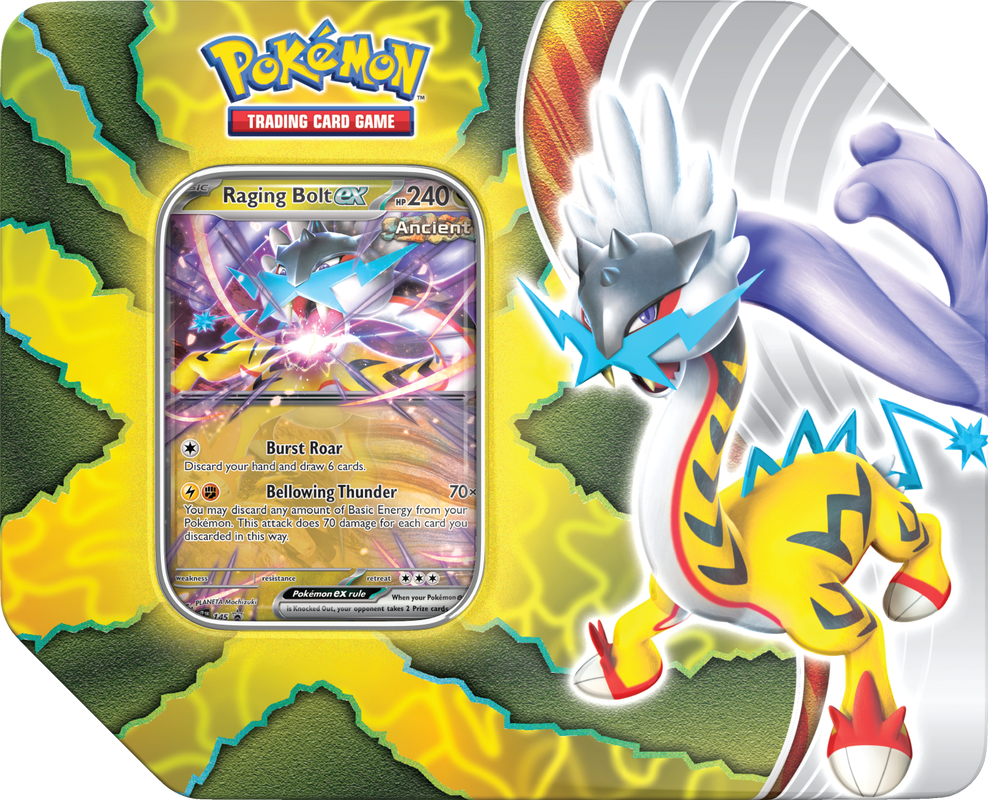 Pokemon: Paradox Destinies Tin - Raging Bolt EX