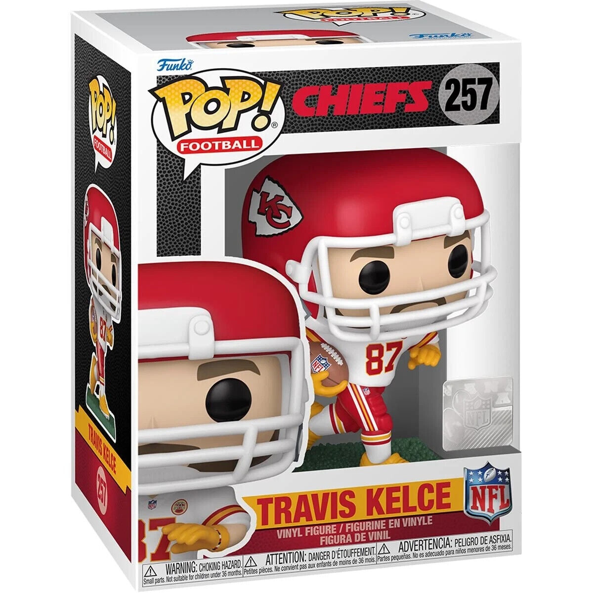 Funko POP! Football: Kansas City Chiefs White Jersey - Travis Kelce #257 Vinyl Figure