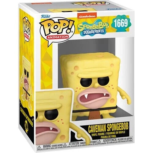 Funko POP! Animation: Spongbob Squarepants 25th Anniversary - Caveman Spongebob #1669 Vinyl Figure