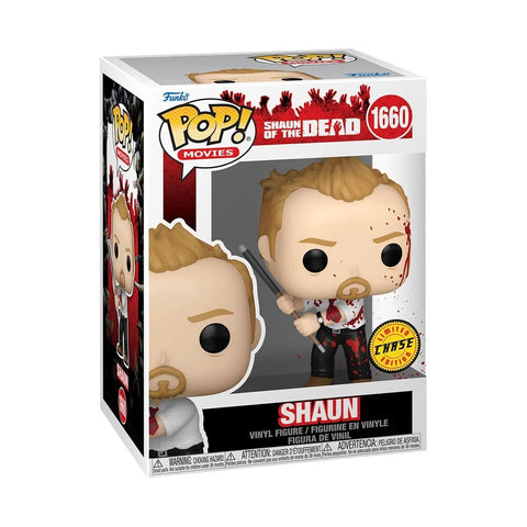 Funko POP! Movies: Shaun of the Dead - Shaun #1660 Exclusive Vinyl Figure CHASE (Box Wear)