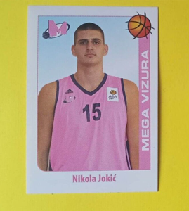 2014-15 School Shop ABA Liga Stickers Nikola Jokic #129 RC (Rookie Sticker)