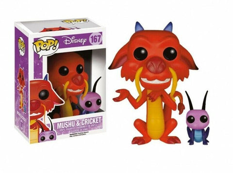 Funko POP! B: Disney - Mushu & Cricket #167 Vinyl Figure