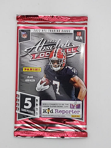 2023 Panini Absolute Football NFL Trading Cards 5 Card Pack