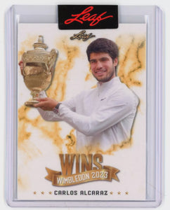 Carlos Alcaraz  2023 Leaf Wins Wimbledon /1468 #WWB-1