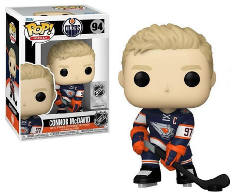 Funko POP! Hockey: Edmonton Oilers Blue Jersey - Connor McDavid #94 Vinyl Figure