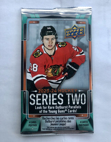 2023-24 Upper Deck Hockey Series 2 Mini Pack (4 Cards Per Pack)