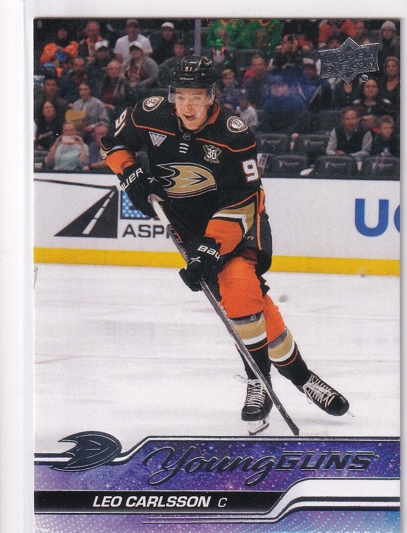 2023-24 Upper Deck Series 2 - Young Guns #468 Leo Carlsson RC (Rookie Card)