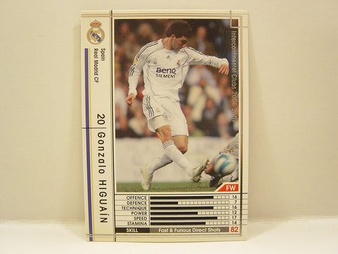 Panini WCCF 2006-07 Gonzalo Higuain #365 Real Madrid CF RC (Rookie Card) Japanese