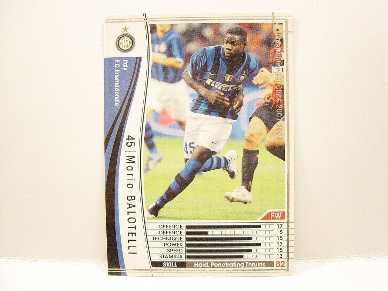 Panini WCCF 2007-08 Mario Balotelli #269 RC (Rookie Card) Japanese