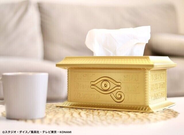 Yugioh Gold Scarcophogus Tissue Box