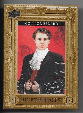 2023-24 Upper Deck Series 2 Portraits Connor Bedard #P60 RC (Rookie Card)