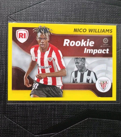 2021-22 Nico Williams Rookie Impact Sticker Panini La Liga Este #4 RC