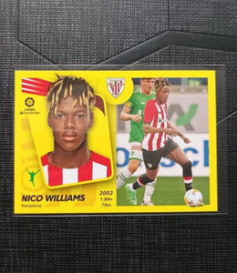 2021-22 Nico Williams Panini La Liga Este #26 RC Rookie Sticker