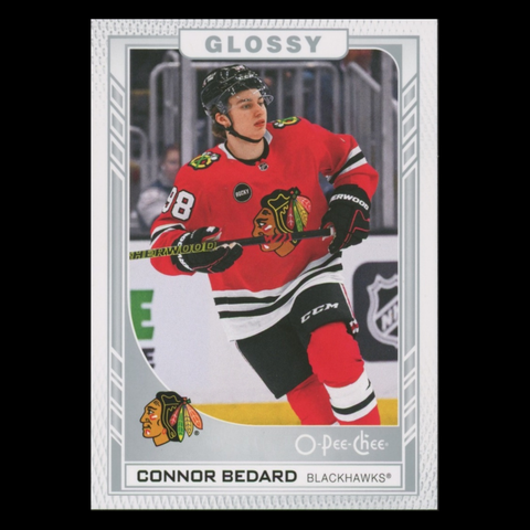 2023-24 UD Series 2 O-Pee-Chee Silver Glossy Connor Bedard #R-47 RC (Rookie Card)