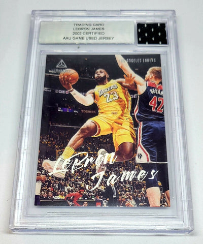 Panini Chronicles Lebron James BGS Beckett Grading Serviced 2002 Certified AAU Game Used Jersey