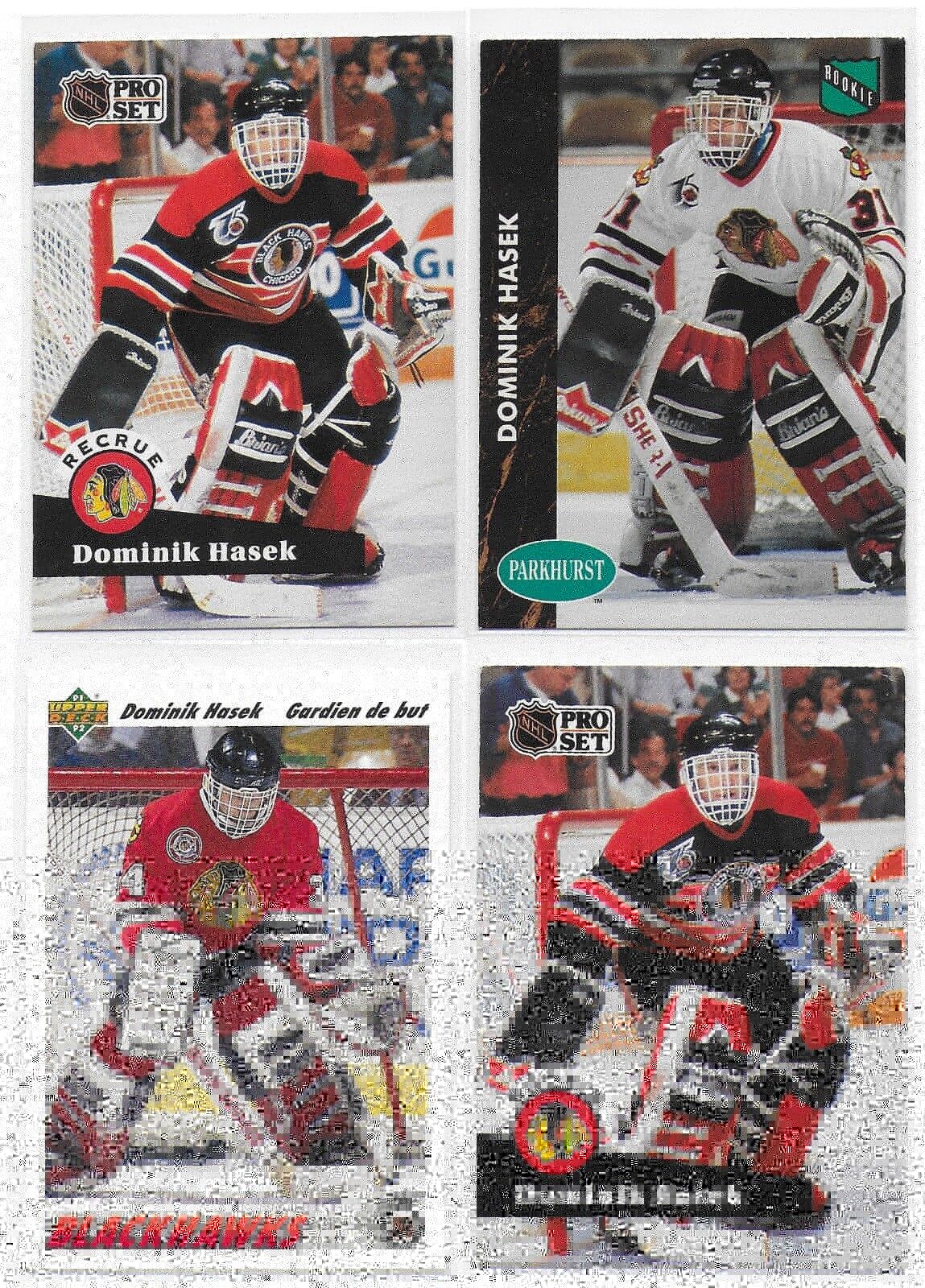 1991-92 Dominik Hasek RC (Rookie Card) (1x Randomly Selected RC, May Not Be Pictured)