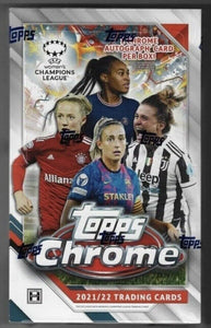 2021-22 Topps UEFA Women's Champions League Chrome Soccer Hobby Box