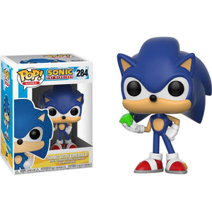 Funko POP! Games: Sonic the Hedgehog - Sonic with Emerald #284 Vinyl Figure