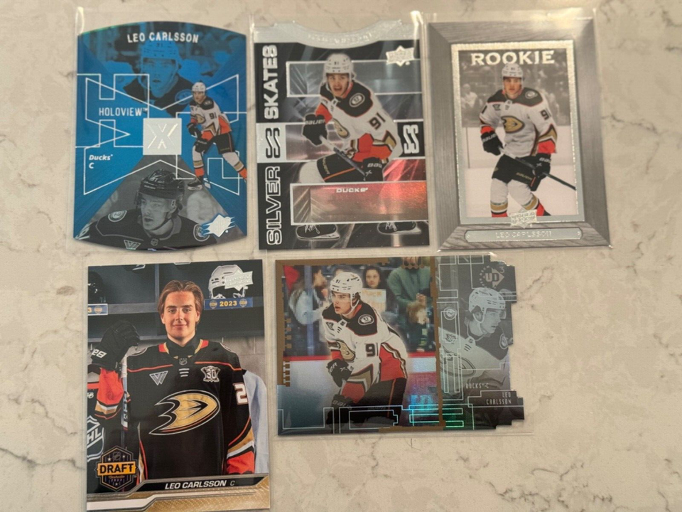 2023-24 Upper Deck Leo Carlsson RC Rookie Card (No Young Guns, No Serial Numbered, No Parallel, 1x Randomly Selected RC, May Not Be Pictured)