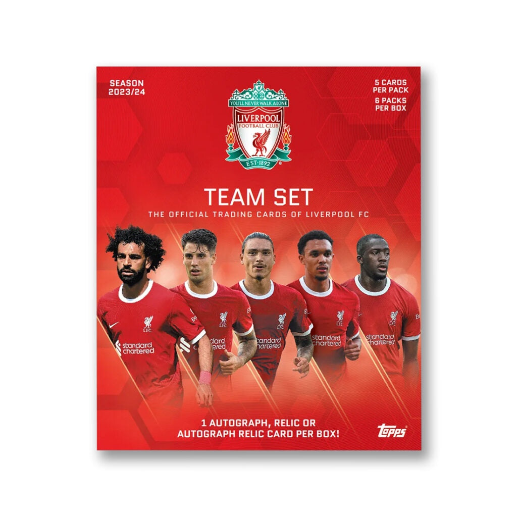 Topps Cartes à Collectionner Fan Set Liverpool Saison 2024/2025 - 28 Cartes Par Boîte - Football Collection