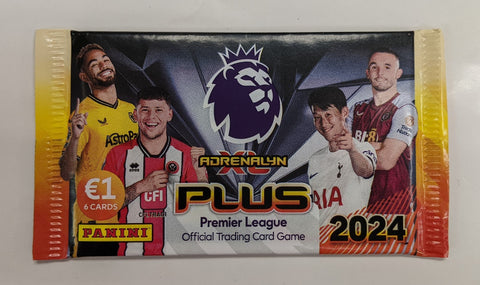 2024 Panini Adrenalyn XL Plus Premier League Cards Booster  Pack (6 Cards Per Pack)