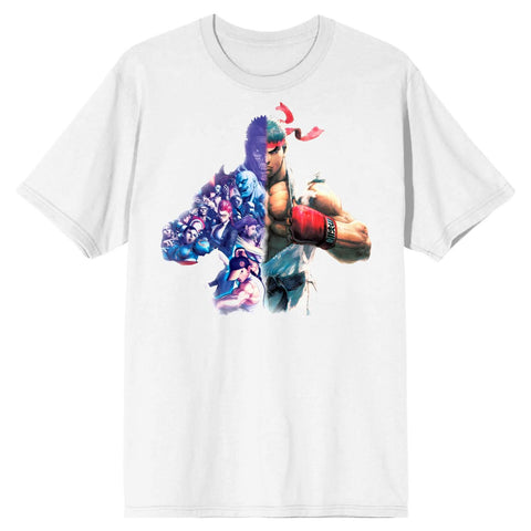 Street Fighter Characters White T-Shirt