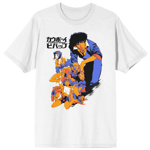 Cowboy Bebop Spike & Friends White T-Shirt