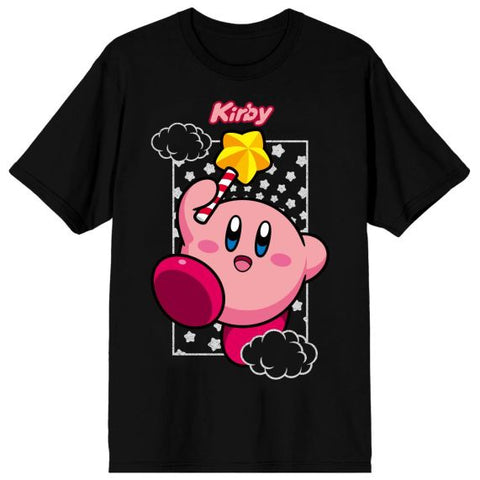 Kirby Star Wand Black T-Shirt