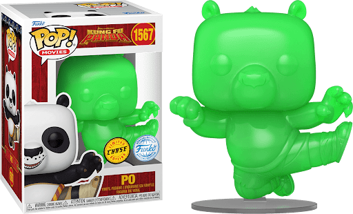 Funko POP! Movies: Kung Fu Panda - Po #1567 Special Edition Vinyl Figure CHASE (Box Wear)