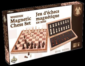 Wooden Magnetic Chess Set (Bilingual)