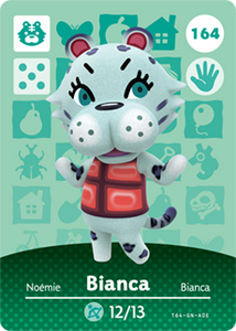 164 Bianca Authentic Animal Crossing Amiibo Card - Series 2