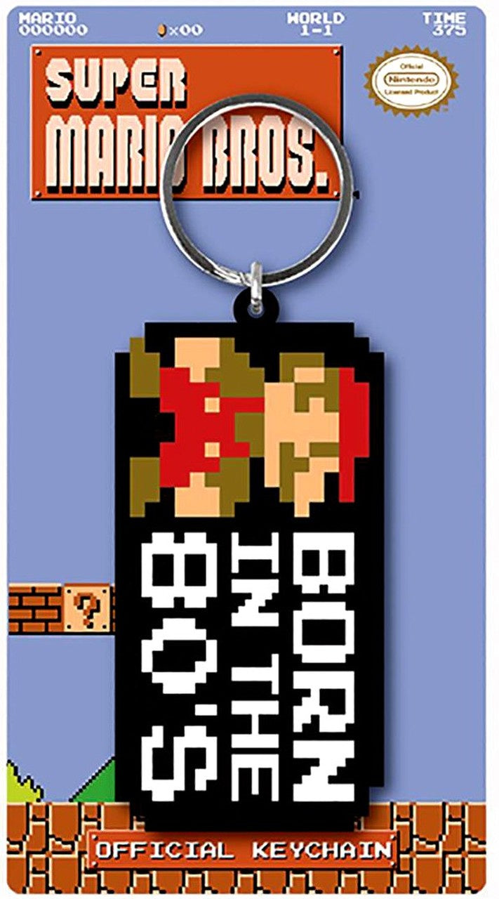 Super Mario Bros. Born in the 80s Soft PVC Keychain