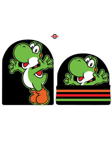 SUPER MARIO BROS - Yoshi Slouch Jaquard Cuff Beanie