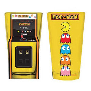 Pac-Man Arcade Cabinet & Ghosts Set of 2 Pint Glass 16 Oz [Surreal Ent.]