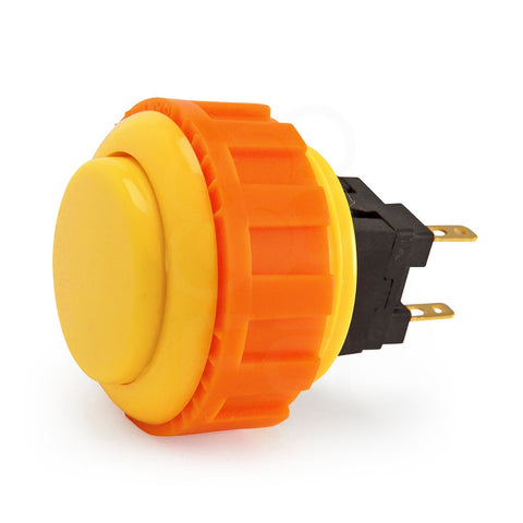 Sanwa Denshi OBSN-24 Solid Colour 24mm Screw-In Pushbutton (Yellow)