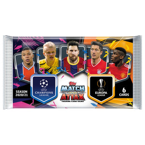 2020-21 Topps Match Attax Champions League Cards - Pack (6 Cards per Pack)