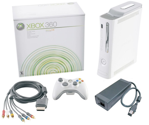 Xbox 360 White Original Core System Console w/20 GB Hard Drive in Box