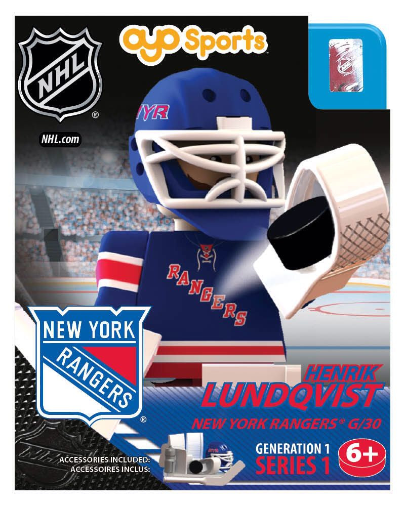 OYO Mini Figure - Series 1 - New York Rangers - Henrik Lundqvist (Blue Jersey)