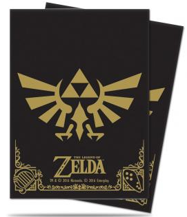 Ultra Pro - Standard Card Sleeves - The Legend of Zelda - Black and Gold - 65ct