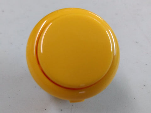 Sanwa Button Solid Colour OBSF-30mm Snap-In Pushbutton (Yellow)