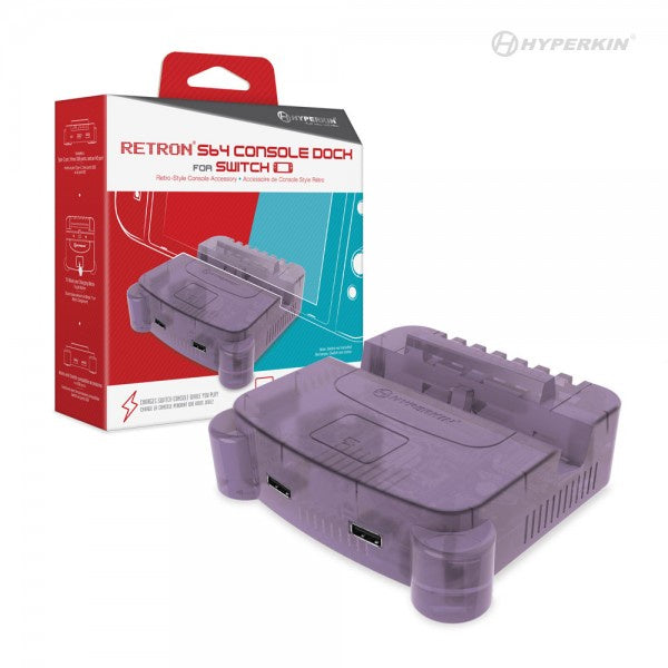 HYPERKIN RetroN S64 Console Dock for Switch (Purple)