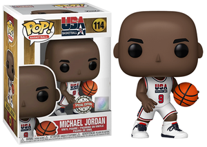 Funko POP! Basketball: USA Baskball White Jersey - Michael Jordan #114 Special Edition Vinyl Figure