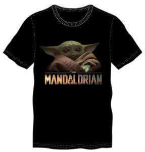 STAR WARS - The Mandalorian - The Child Men's Black Tee T-Shirt