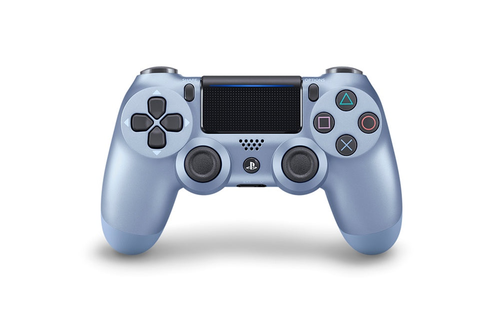 (Front Lit) DualShock 4 PlayStation 4 Controller Wireless Controller PS4 (Titanium Blue)