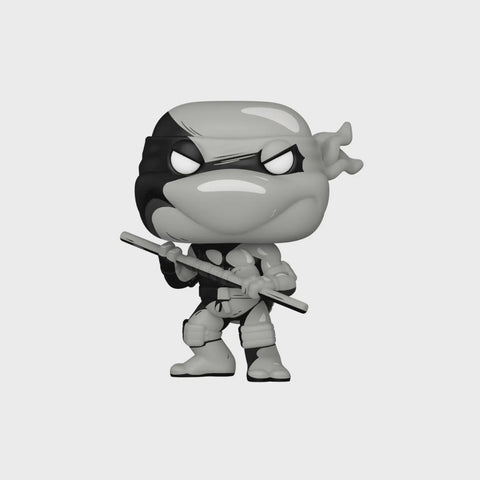 Funko POP! Comics: Eastman and Laird's Teenage Mutant Ninja Turtles - Donatello #33 PX Previews Exclusive Vinyl Figure B + W CHASE