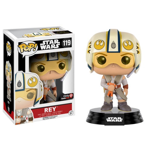 Funko POP! B: Star Wars - Rey #119 Exclusive Vinyl Bobble-Head Figure (Pre-owned)