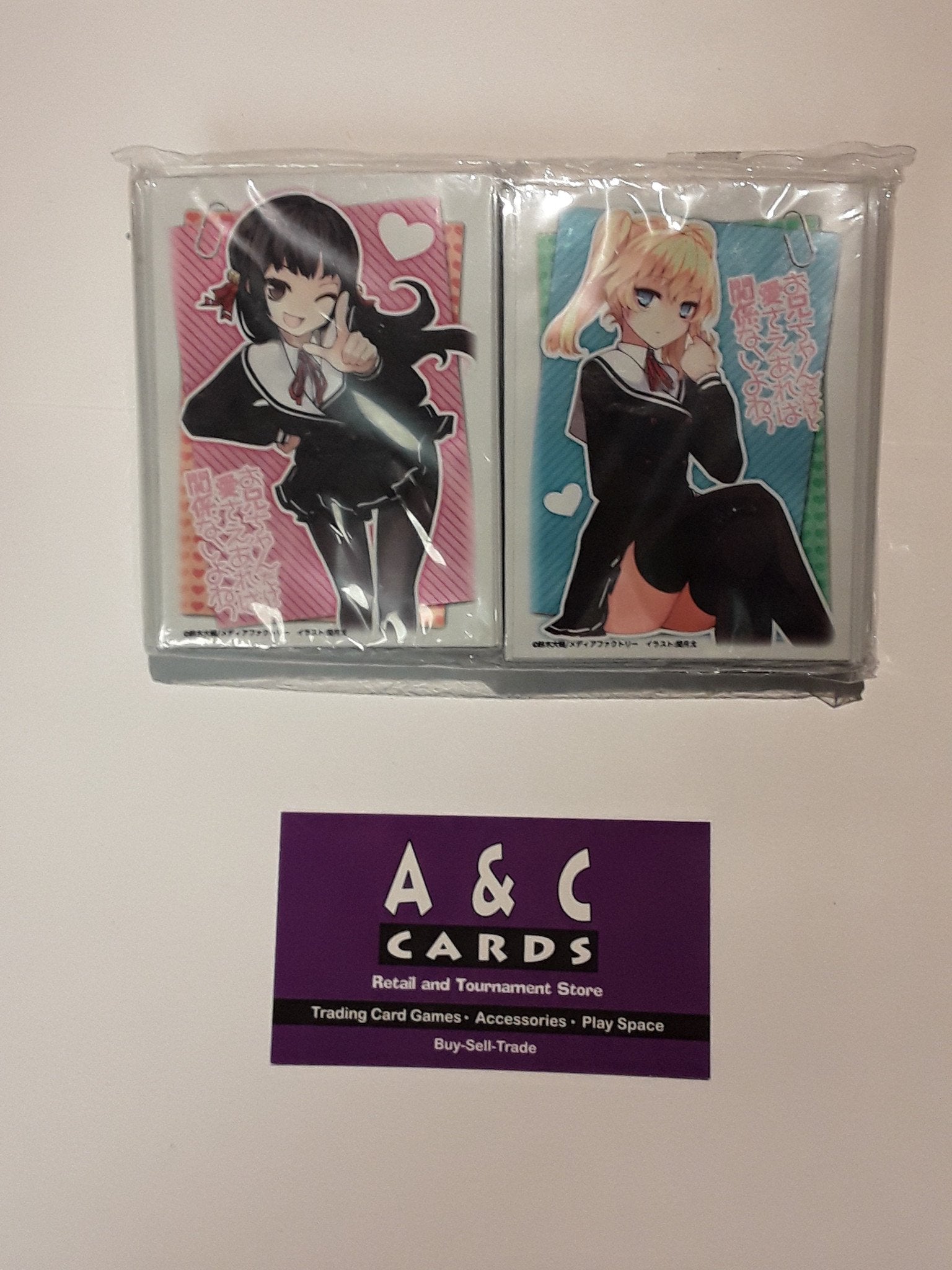 Character Sleeves "Nasuhara Anastasia & Himenokouji Akiko" #1 (2 in 1) - 2 packs of Standard Size Sleeves 60pc. each - Oniichan dakedo Ai Sae Areba Kankeinai yo ne!