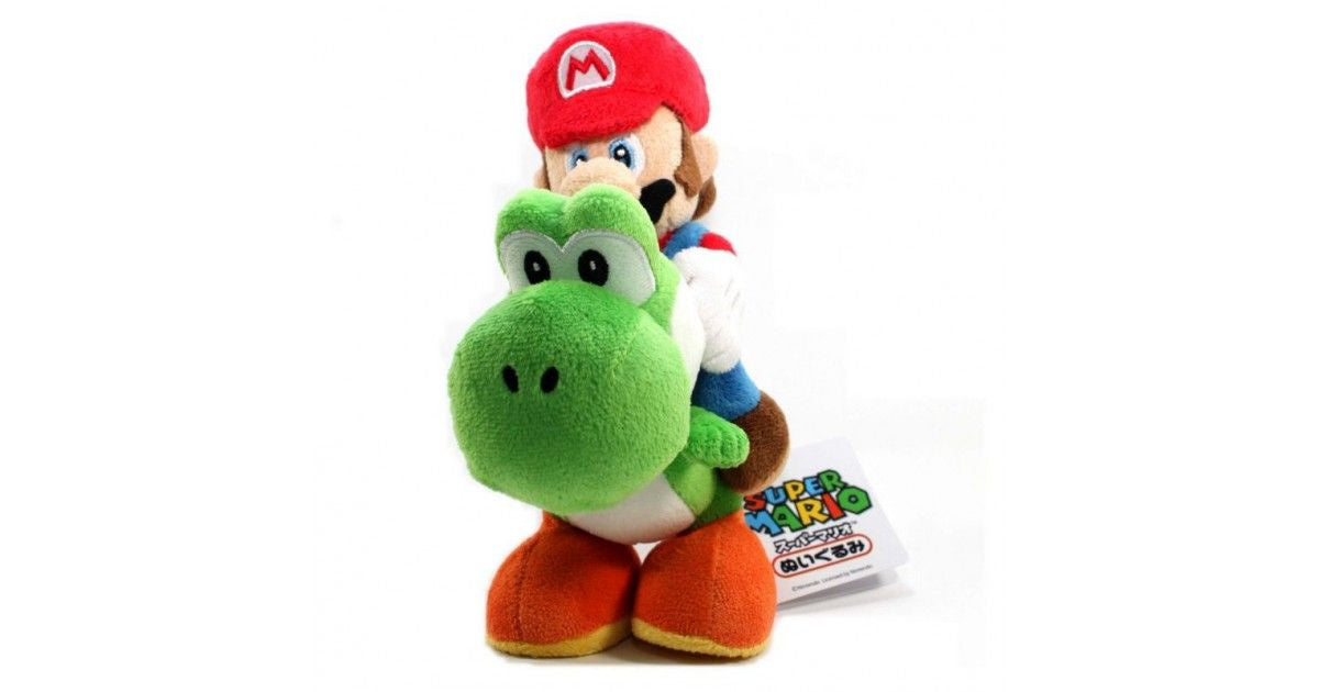 Super Mario Mario Riding Yoshi Sanei Plush
