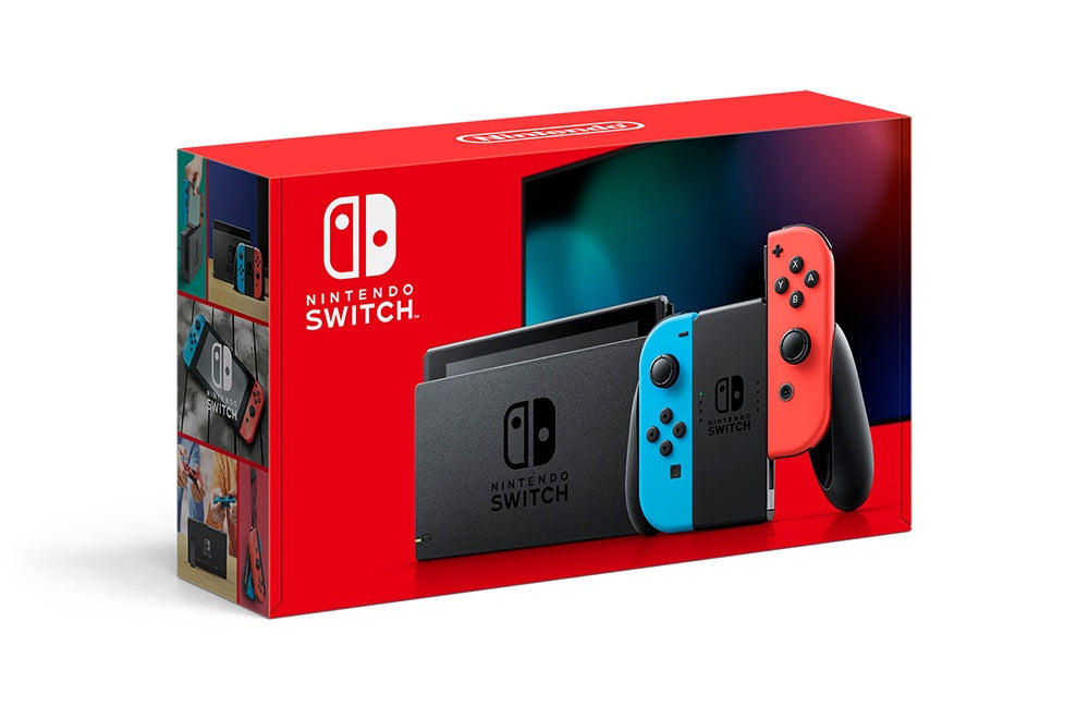 Nintendo Switch Console with Neon Red/Blue Joy-Con System (2019 Version) (One Per Customer, Available for Pick Up Only)