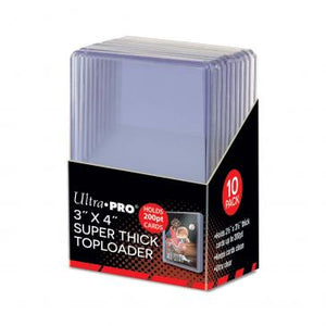 Ultra Pro - Top Loader 200pt Super Thick 3" x 4" Toploader - 10 Count